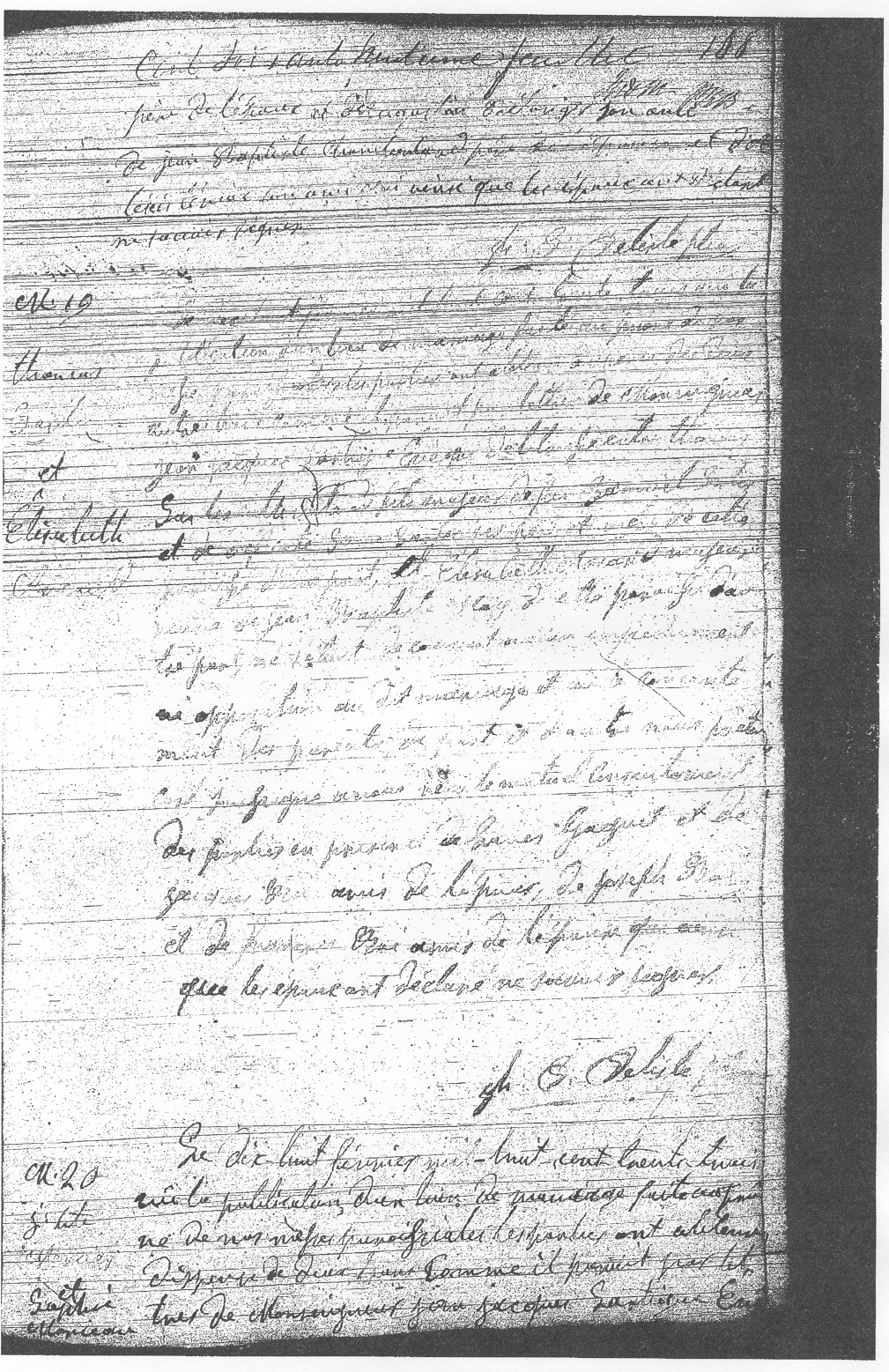 Extrait des registres: Mariage d'Amable Goguet et Geneviève Chamberland Extrait des registres: Mariage d'Amable Goguet et Geneviève Chamberland