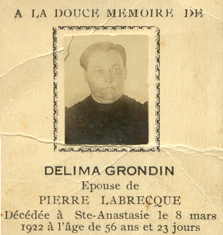 Carte mortuaire: Carte mortuaire: