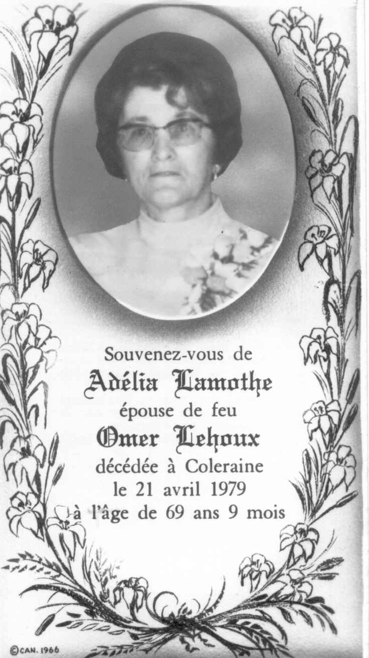 Portrait (âgée): Carte mortuaire Portrait (âgée): Carte mortuaire