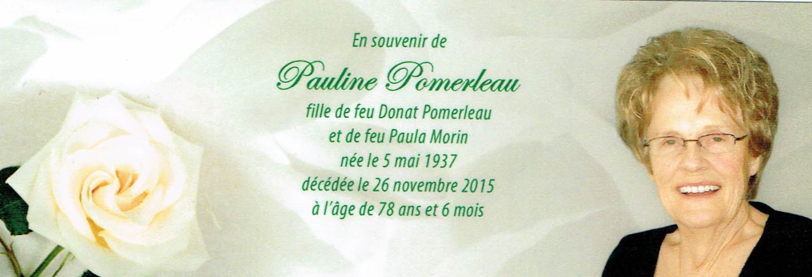 Portrait de Pauline Pomerleau: Portrait de Pauline Pomerleau: