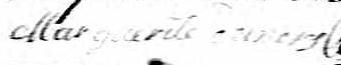 Signature de Marguerite Demers: 22 juin 1801