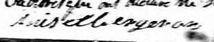 Signature de Aniset Bergeron: 16 juillet 1823 Signature de Aniset Bergeron: 16 juillet 1823
