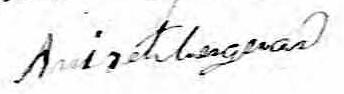 Signature de Aniset Bergeron: 10 novembre 1830 Signature de Aniset Bergeron: 10 novembre 1830