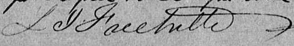 Signature de L. I. Fréchette: 23 novembre 1873 Signature de L. I. Fréchette: 23 novembre 1873