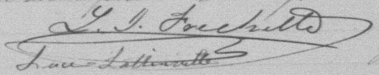 Signature de L. I. Fréchette: SFH188113 Signature de L. I. Fréchette: SFH188113