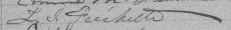 Signature de L. I. Fréchette: 5 juin 1892 Signature de L. I. Fréchette: 5 juin 1892