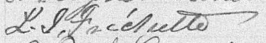 Signature de L. I. Fréchette: 20 juillet 1896 Signature de L. I. Fréchette: 20 juillet 1896