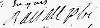 Signature de racine ptre: 25 octobre 1784 Signature de racine ptre: 25 octobre 1784