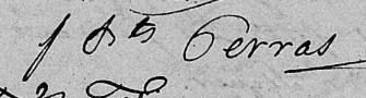 Signature de J Bts Perras: 17 septembre 1804 Signature de J Bts Perras: 17 septembre 1804