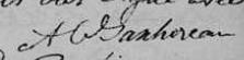 Signature de A C Taschereau: 5 février 1821 Signature de A C Taschereau: 5 février 1821