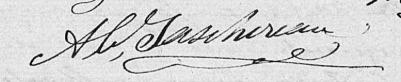 Signature de A. C. Taschereau: 8 août 1826 Signature de A. C. Taschereau: 8 août 1826