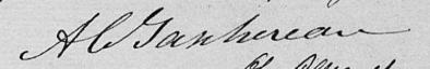 Signature de A C Taschereau: 22 mars 1827 Signature de A C Taschereau: 22 mars 1827