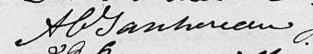 Signature de A C Taschereau: 15 décembre 1829 Signature de A C Taschereau: 15 décembre 1829