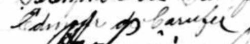 Signature de Edmour de Carufel: 2 août 1930 Signature de Edmour de Carufel: 2 août 1930