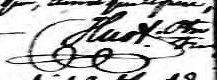Signature de Huot Ptre: 23 septembre 1832