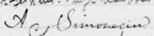 Signature d'A Simoneau: 11 juillet 1904 Signature d'A Simoneau: 11 juillet 1904