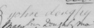 Signature de John Donghy: 8 mai 1854