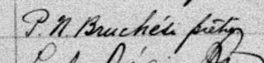 Signature de P. N. Bruchési prêtre: 11 mai 1880 Signature de P. N. Bruchési prêtre: 11 mai 1880