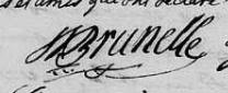 Signature de L Brunelle: 16 mai 1820 Signature de L Brunelle: 16 mai 1820