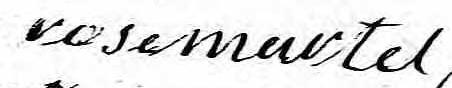 Signature de Rose Martel: 7 février 1802 Signature de Rose Martel: 7 février 1802