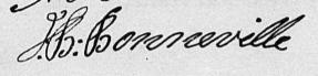 Signature de J: B: Bonneville: 15 décembre 1829 Signature de J: B: Bonneville: 15 décembre 1829