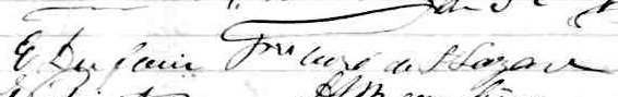 Signature de E. Dufour Ptre Curé: 21 janvier 1863 Signature de E. Dufour Ptre Curé: 21 janvier 1863