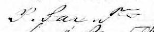 Signature de P. Sax Ptre: 2 mars 1867 Signature de P. Sax Ptre: 2 mars 1867