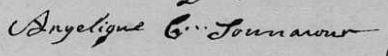 Signature de Angelique C Tonnancour: 26 septembre 1820 Signature de Angelique C Tonnancour: 26 septembre 1820
