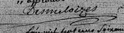 Signature de Desmeloizes: 24 août 1779