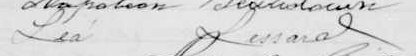 Signature de Léa Lessard: 16 février 1885 Signature de Léa Lessard: 16 février 1885