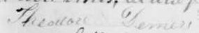 Signature de Theodore Demers: Signature de Theodore Demers: