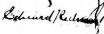 Signature d'Edward Redman: 9 mai 1868 Signature d'Edward Redman: 9 mai 1868