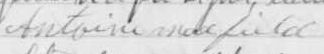 Signature d'Antoine Maxfield: Signature d'Antoine Maxfield: