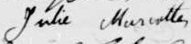 Signature de Julie Marcotte: Signature de Julie Marcotte: