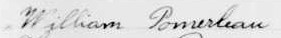 Signature de William Pomerleau: 25 janvier 1905 Signature de William Pomerleau: 25 janvier 1905