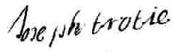 Signature de Joseph Trotie: 17 octobre 1701 Signature de Joseph Trotie: 17 octobre 1701