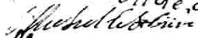 Signature de Michel Lefebvre: 17 octobre 1701 Signature de Michel Lefebvre: 17 octobre 1701