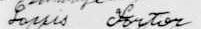 Signature de Louis Fortier: 9 novembre 1886 Signature de Louis Fortier: 9 novembre 1886