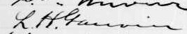 Signature de L. H. Gauvin: 28 novembre 1894 Signature de L. H. Gauvin: 28 novembre 1894