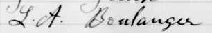 Signature de L. A. Boulanger: 23 mai 1904 Signature de L. A. Boulanger: 23 mai 1904
