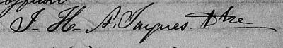 Signature de J. H. St-Jacques Ptre: 23 février 1857 Signature de J. H. St-Jacques Ptre: 23 février 1857