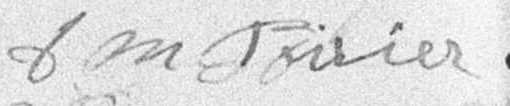 Signature de D M Poirier: 14 octobre 1895 Signature de D M Poirier: 14 octobre 1895