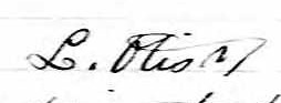 Signature de Lucien Otis: 7 juillet 1867 Signature de Lucien Otis: 7 juillet 1867