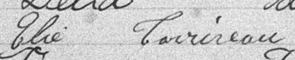 Signature d'Élie Corriveau: 2 octobre 1893 Signature d'Élie Corriveau: 2 octobre 1893