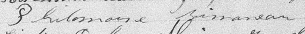 Signature de Philomaine Simoneau: 28 janvier 1894 Signature de Philomaine Simoneau: 28 janvier 1894
