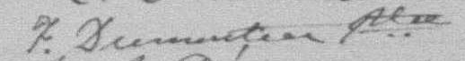 Signature de F. Dumontier ptre: 15 novembre 1887 Signature de F. Dumontier ptre: 15 novembre 1887