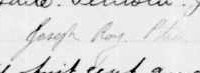 Signature de Joseph Roy, ptre: 3 juillet 1898 Signature de Joseph Roy, ptre: 3 juillet 1898