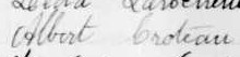 Signature d'Albert Croteau: juillet 1906 Signature d'Albert Croteau: juillet 1906