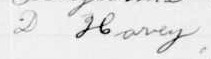 Signature de D Harvey: 17 décembre 1905 Signature de D Harvey: 17 décembre 1905