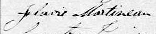 Signature de Flavie Martineau: 4 janvier 1848 Signature de Flavie Martineau: 4 janvier 1848
